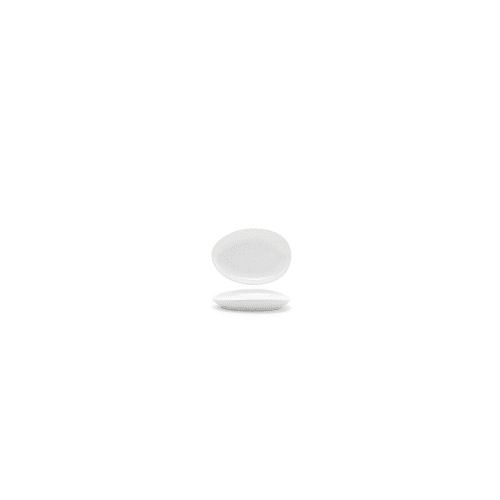 Tides Dinner Oval Plate 5.5", White